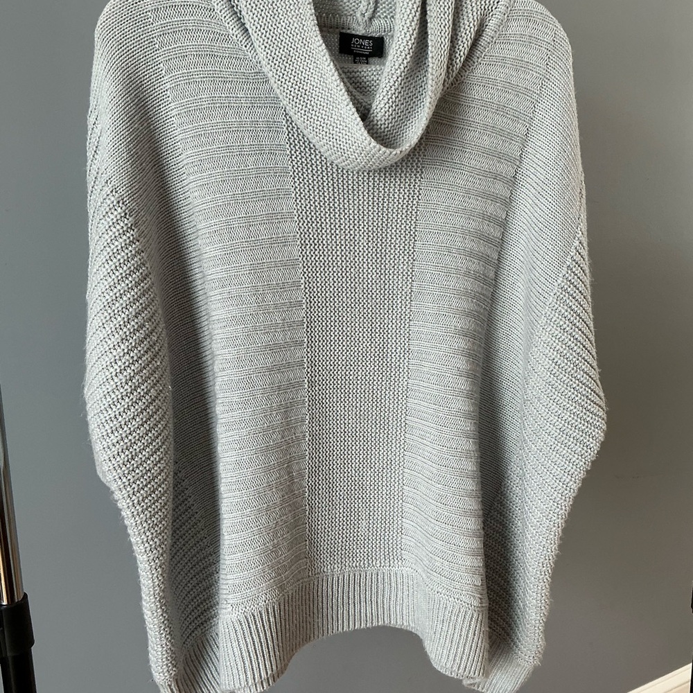 Gray Cowl Neck Sweater